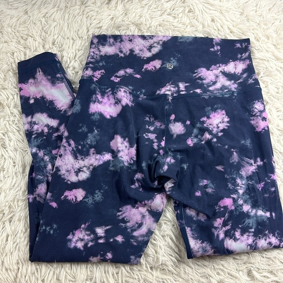Lululemon Align High-Rise Pant 25" Circulate Tie Dye Mineral Blue Multi - Picture 3 of 6